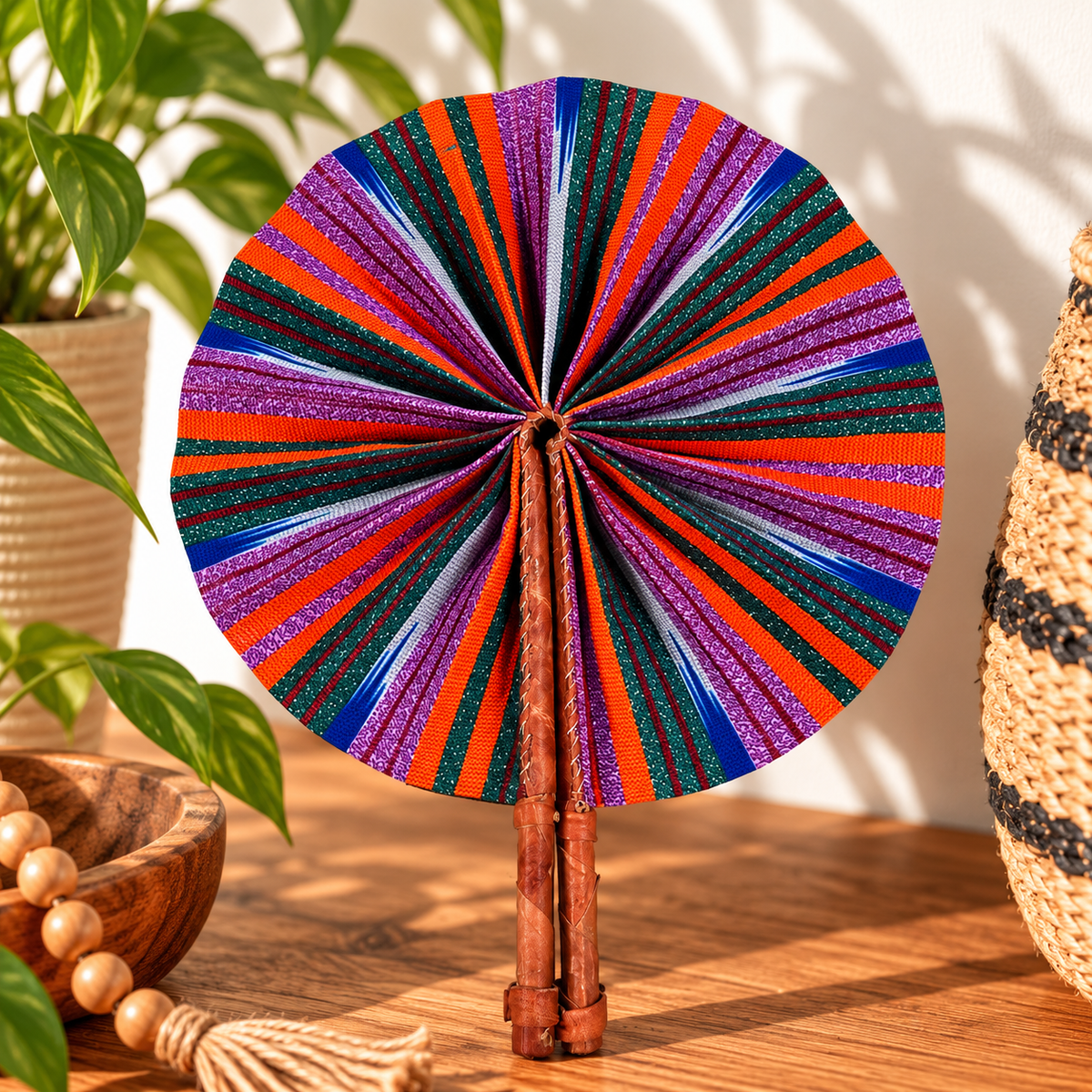 African Fabric Fan
