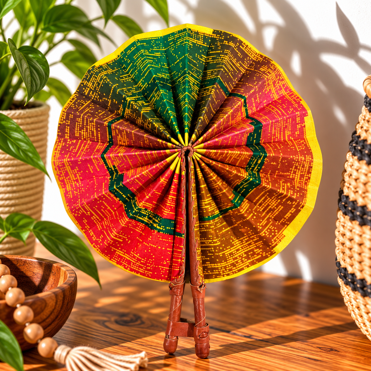 African Fabric Fan