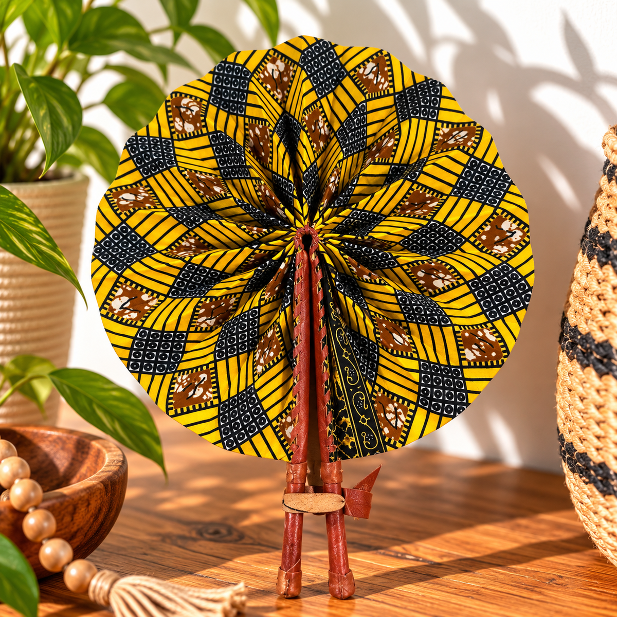 African Fabric Fan