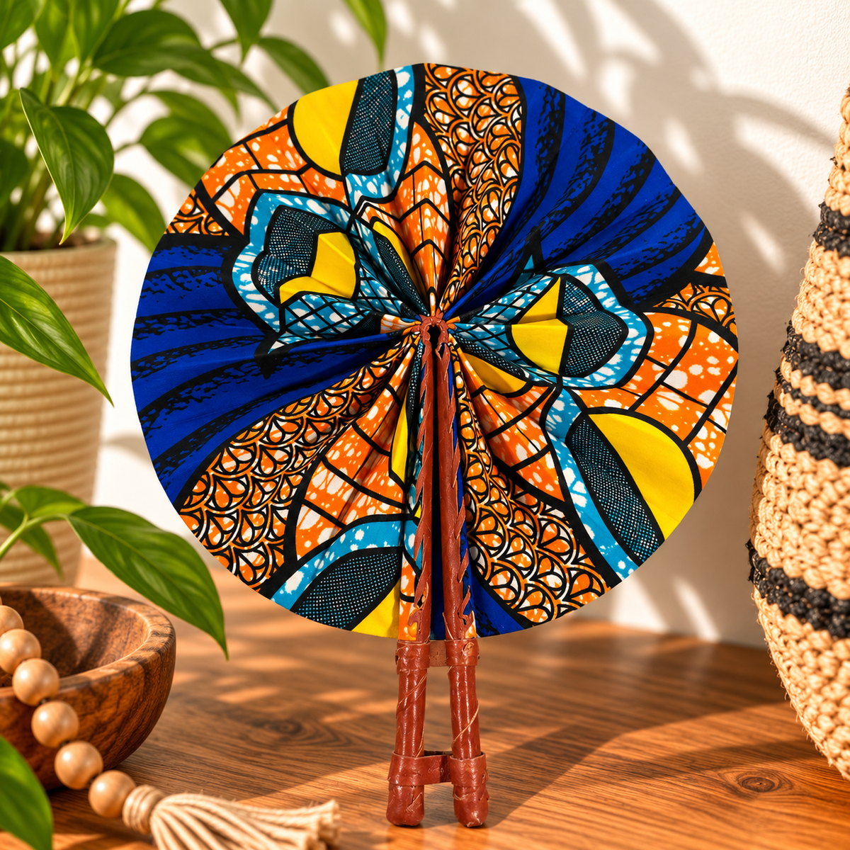 African Fabric Fan