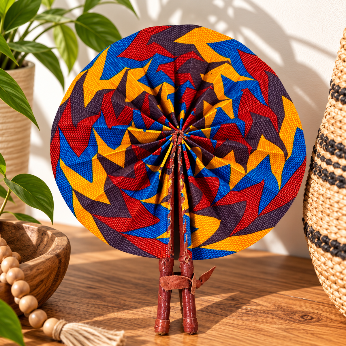 African Fabric Fan
