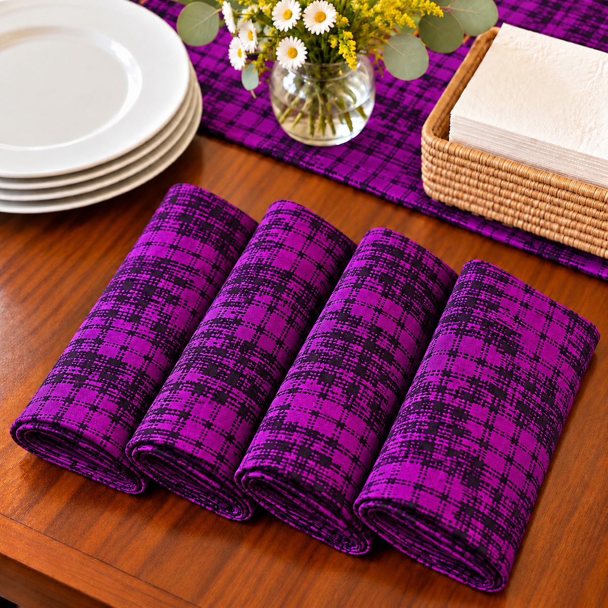 Tooro African Print Cloth Napkins