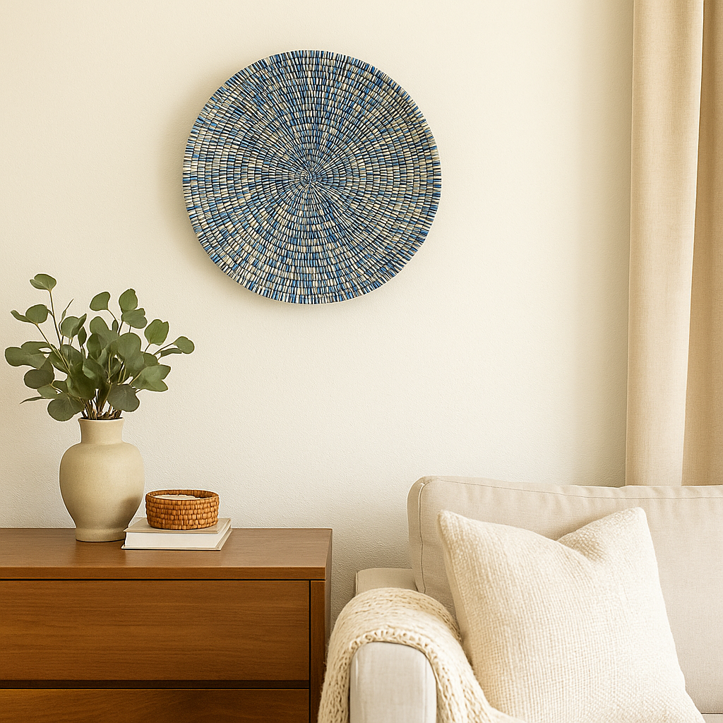 Blue Swirl Basket