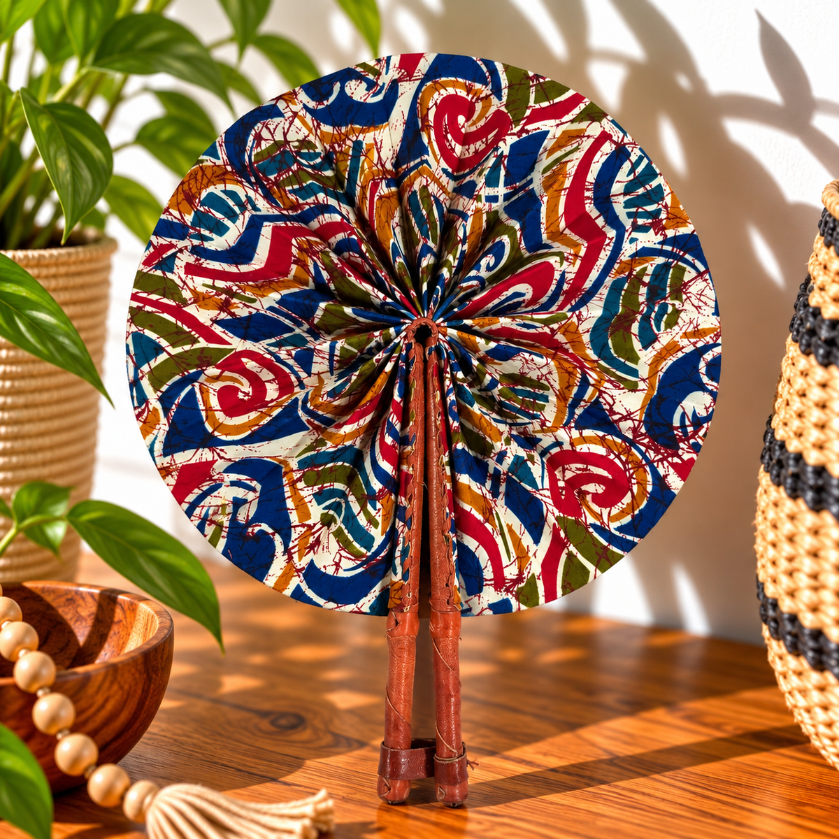 African Fabric Fan