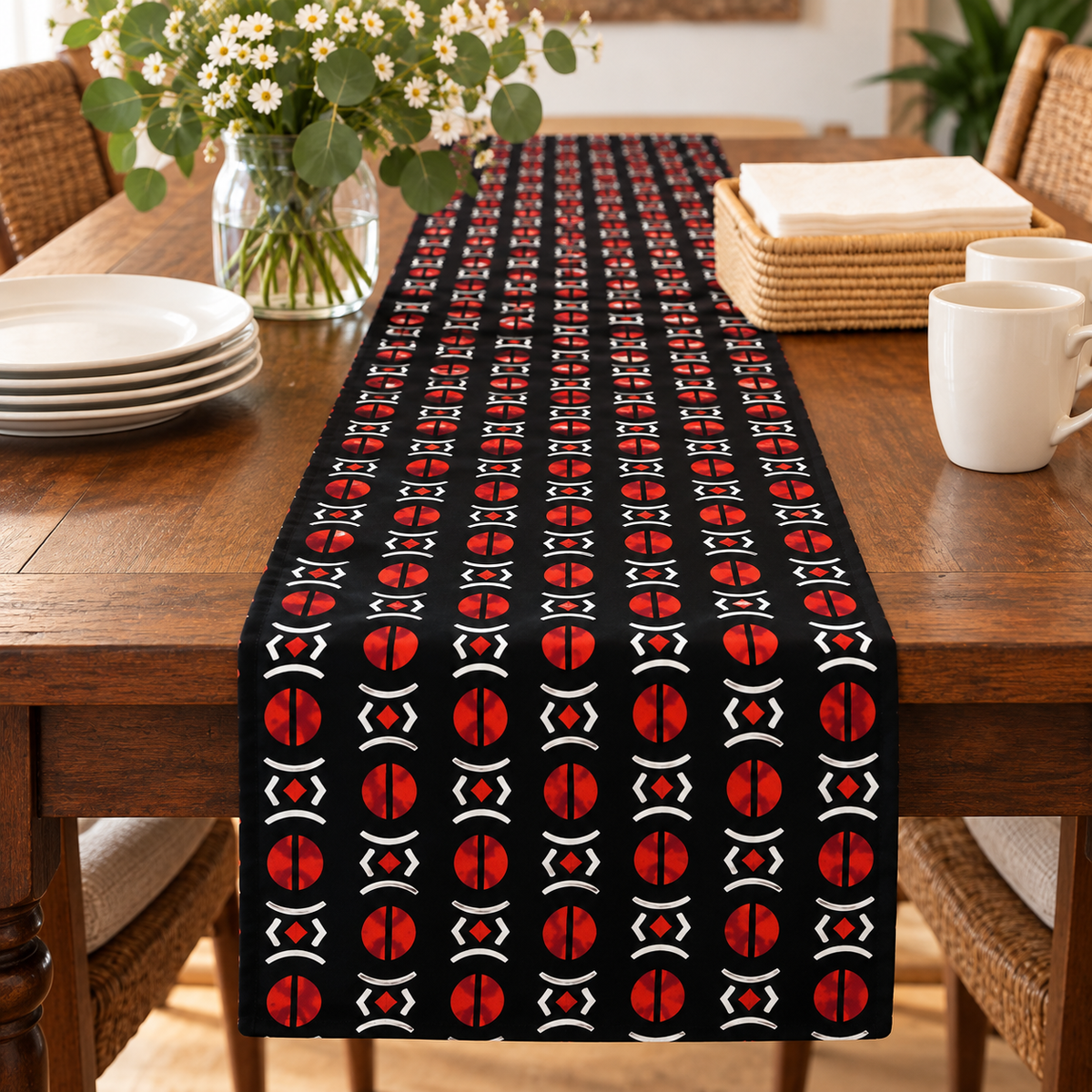 Tooro African Print Table Runner