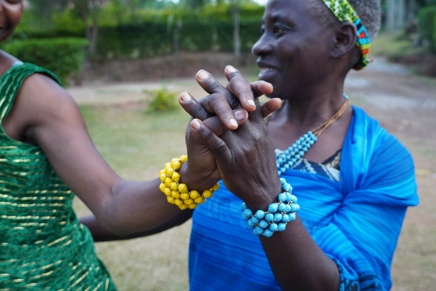 Ugandan Sky Blue Paper Bead Set