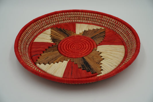 Rose Ugandan Platter Basket