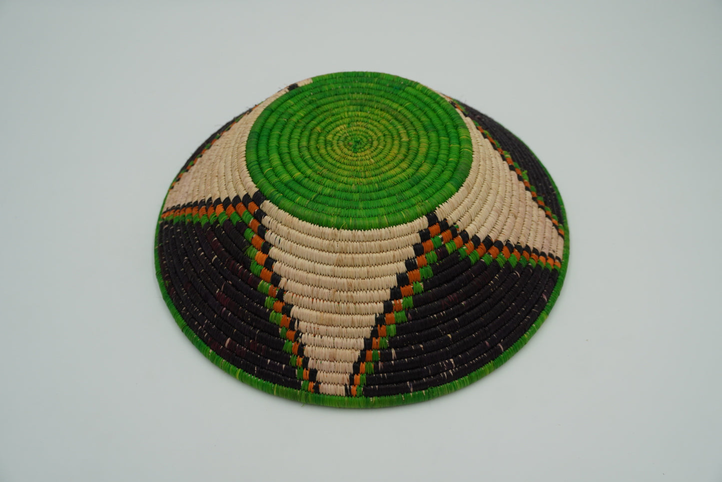 Green Flower Ugandan Basket