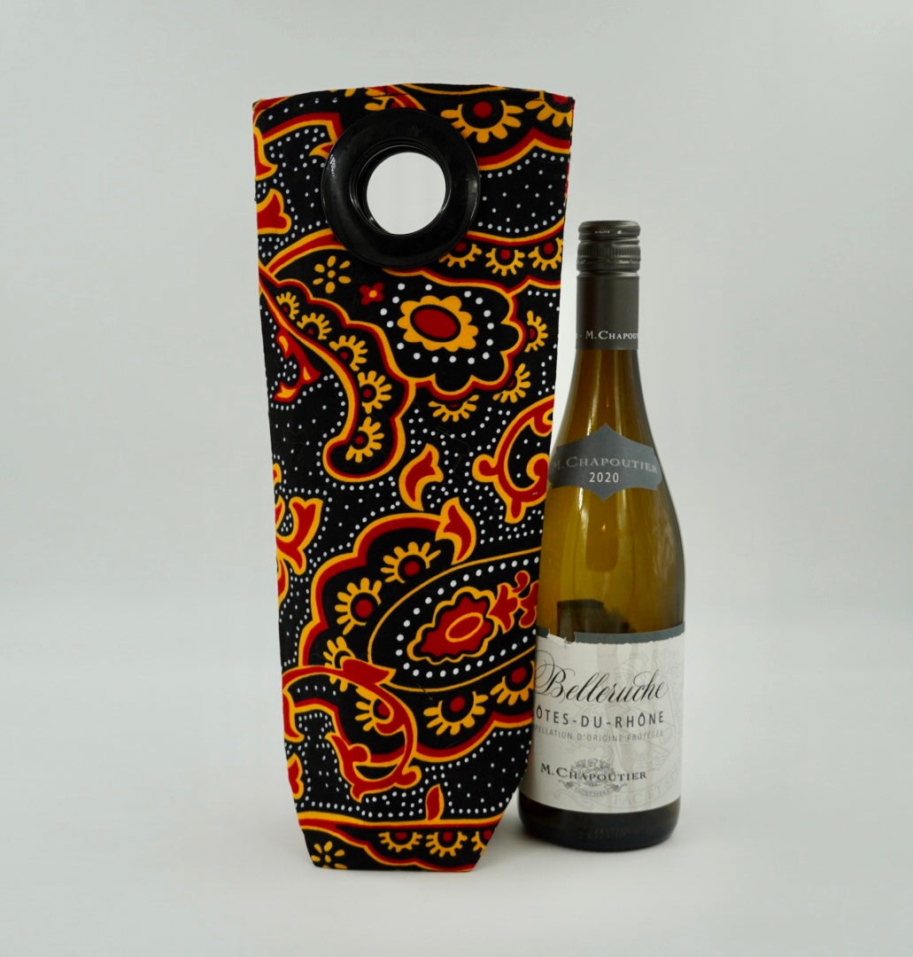 Ugandan Fabric Wine Holder