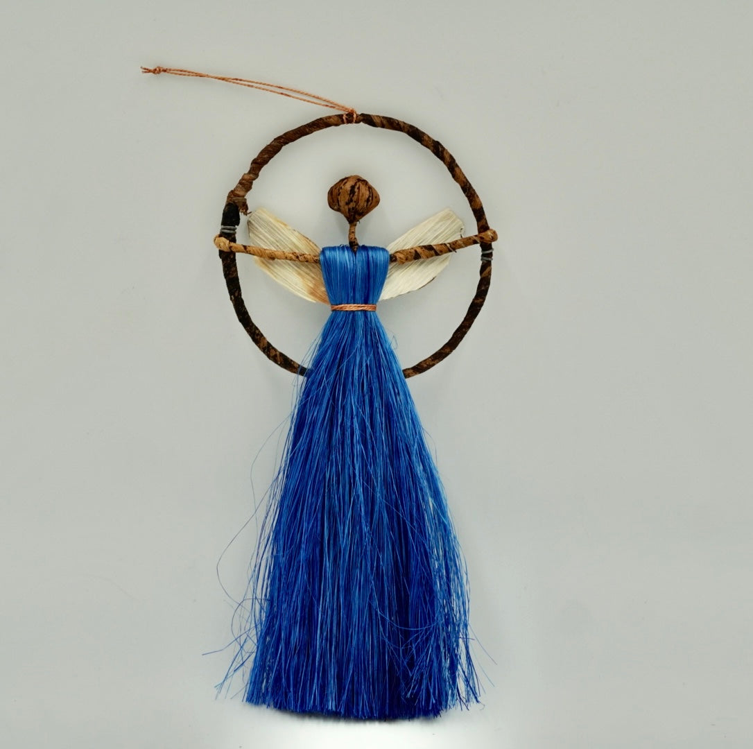 Ugandan Banana Fiber Angel Ornament