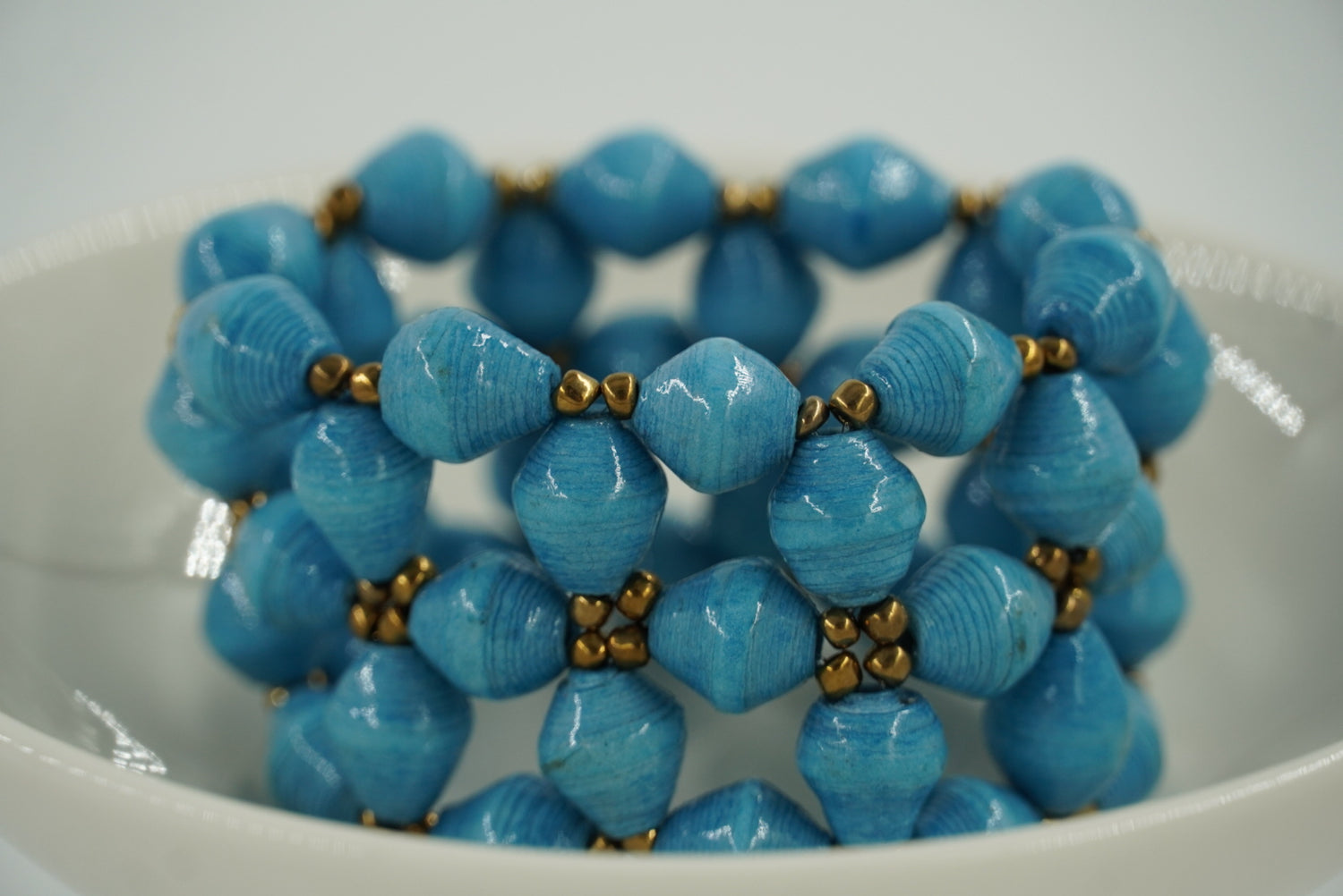 Ugandan Paper Bead Cuff Bracelet