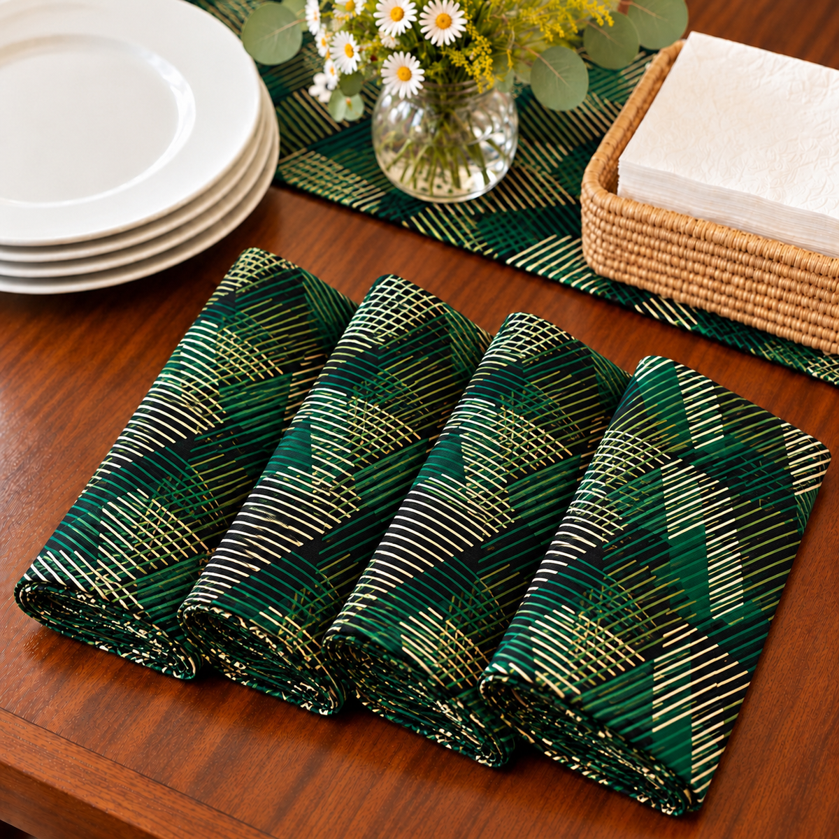 Tooro African Print Cloth Napkins