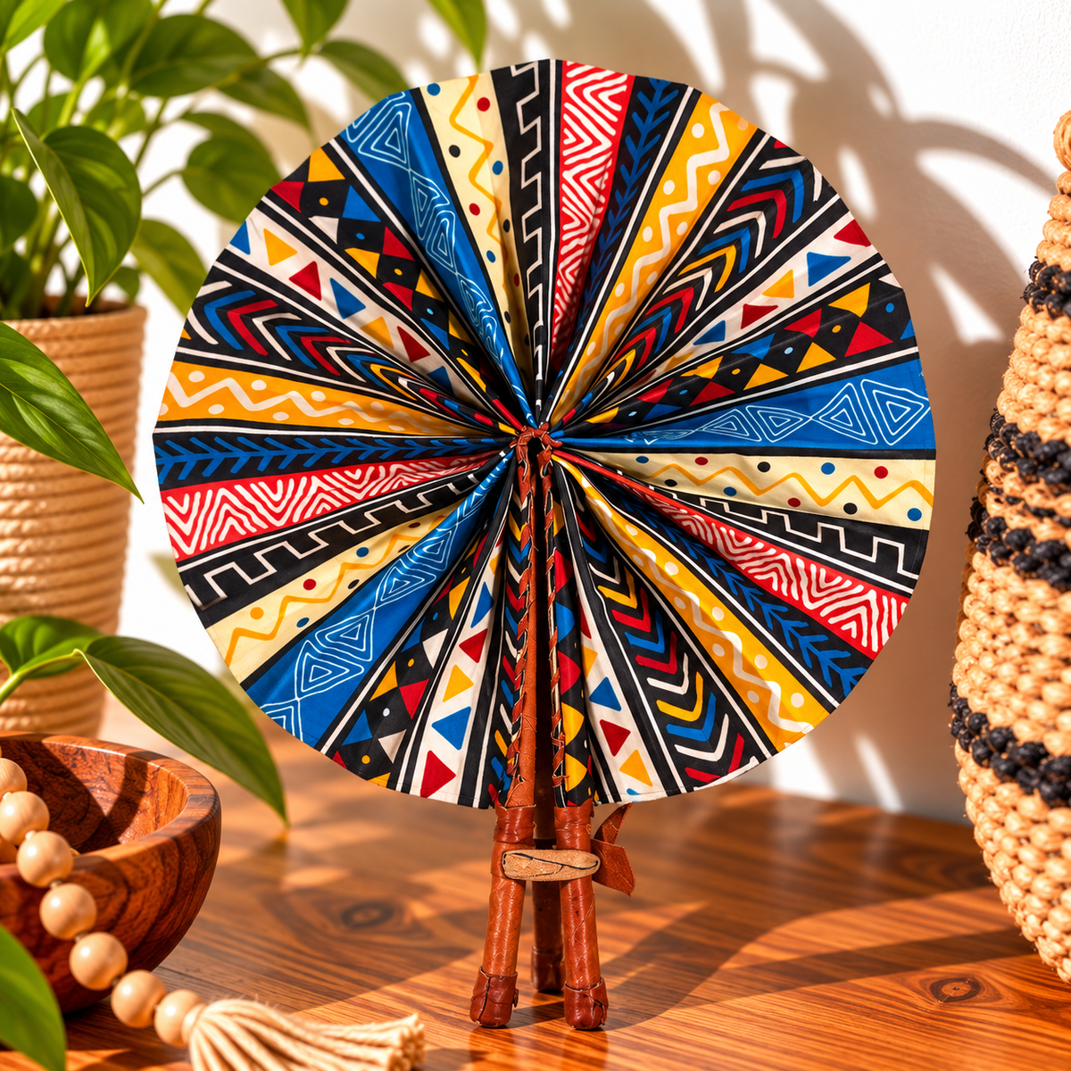 African Fabric Fan
