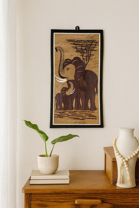 Banana Fiber Wall Art - Large