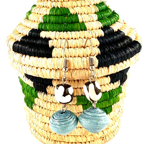 Batik Bone Earrings