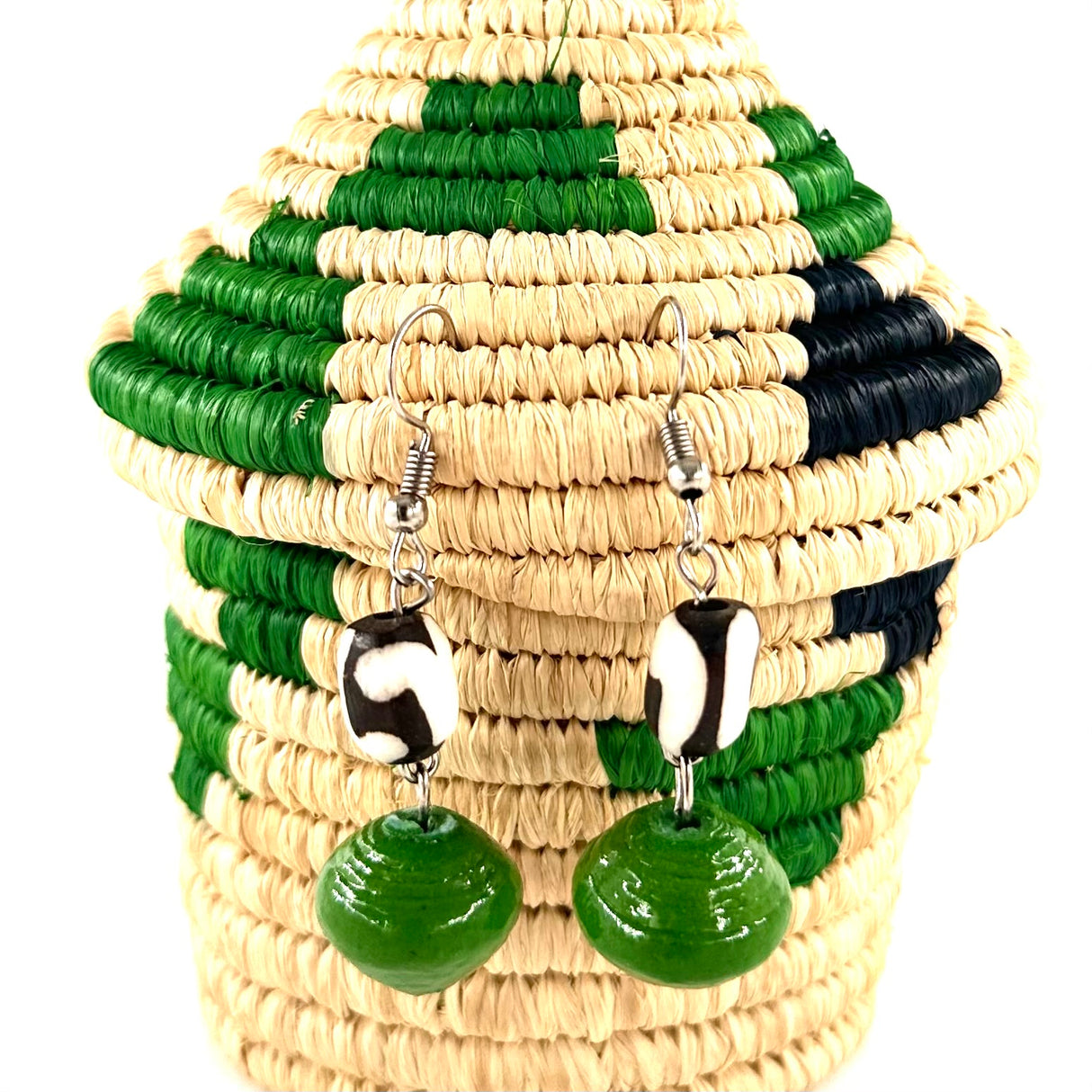 Batik Bone Earrings