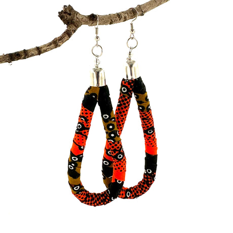 Kitenge Loop Earrings