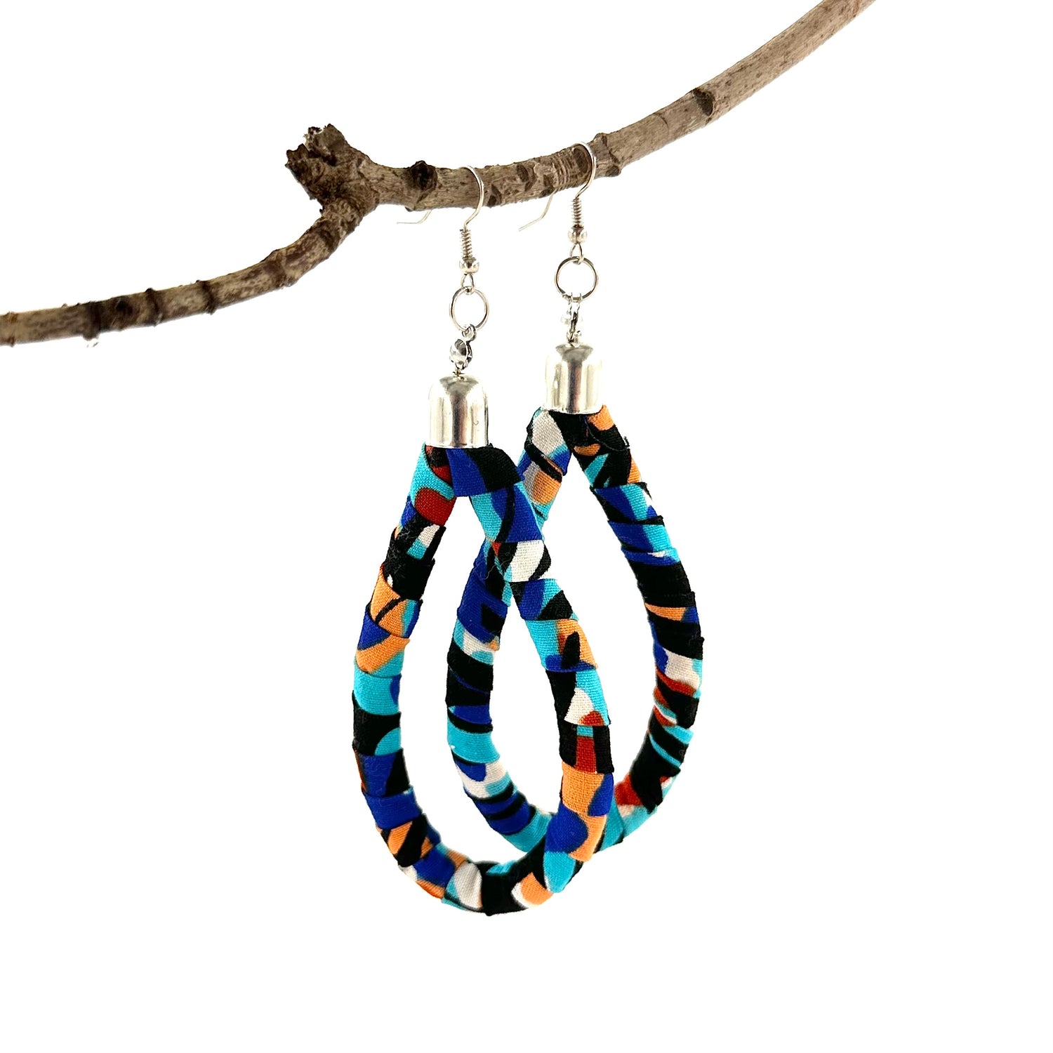 Kitenge Loop Earrings