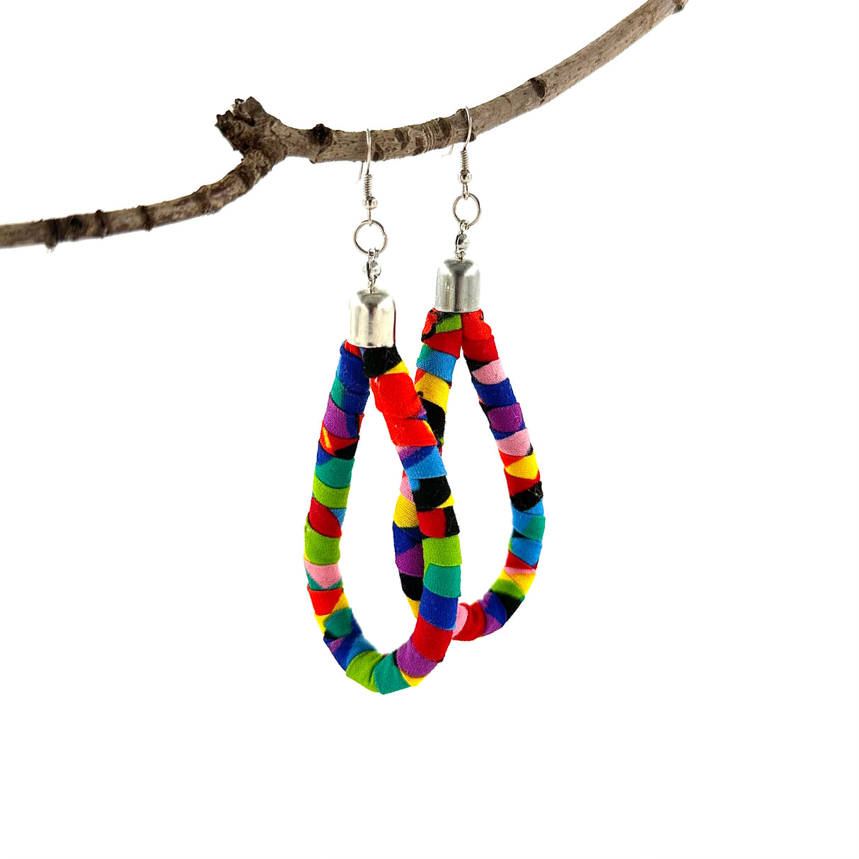 Kitenge Loop Earrings