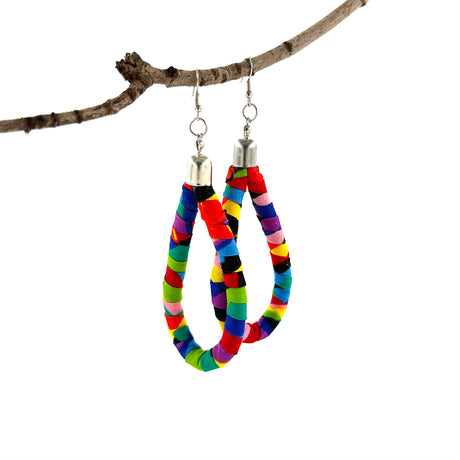 Kitenge Loop Earrings