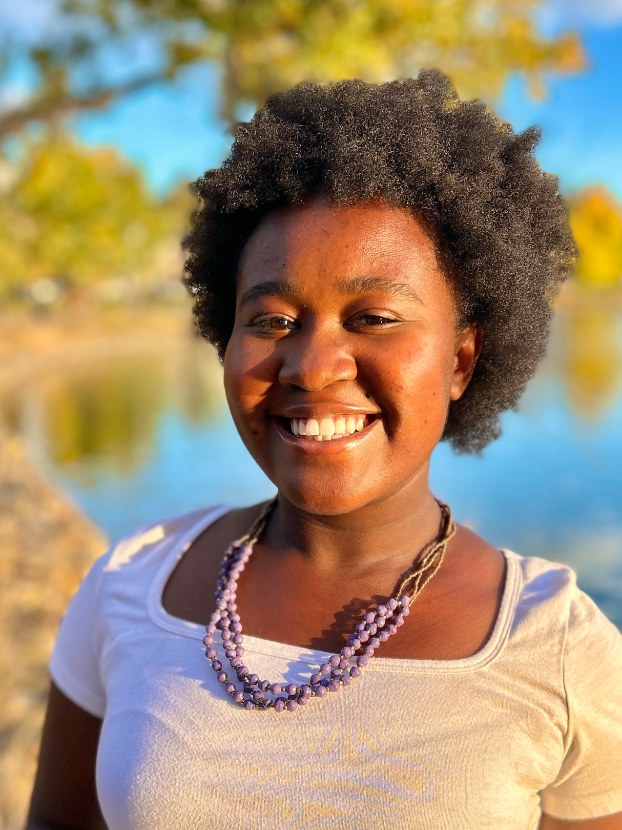 Ugandan Paper Bead Necklace (10 Colors)