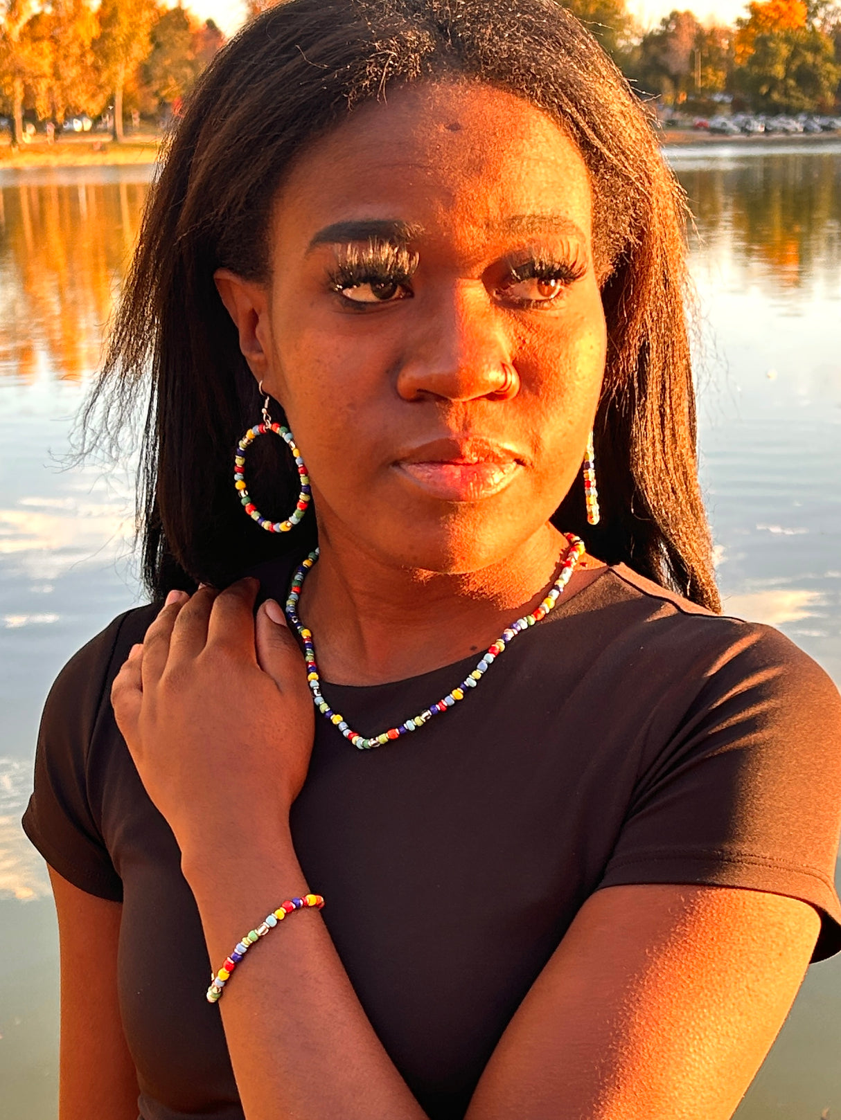 Erangi Ugandan Glass Bead Earrings