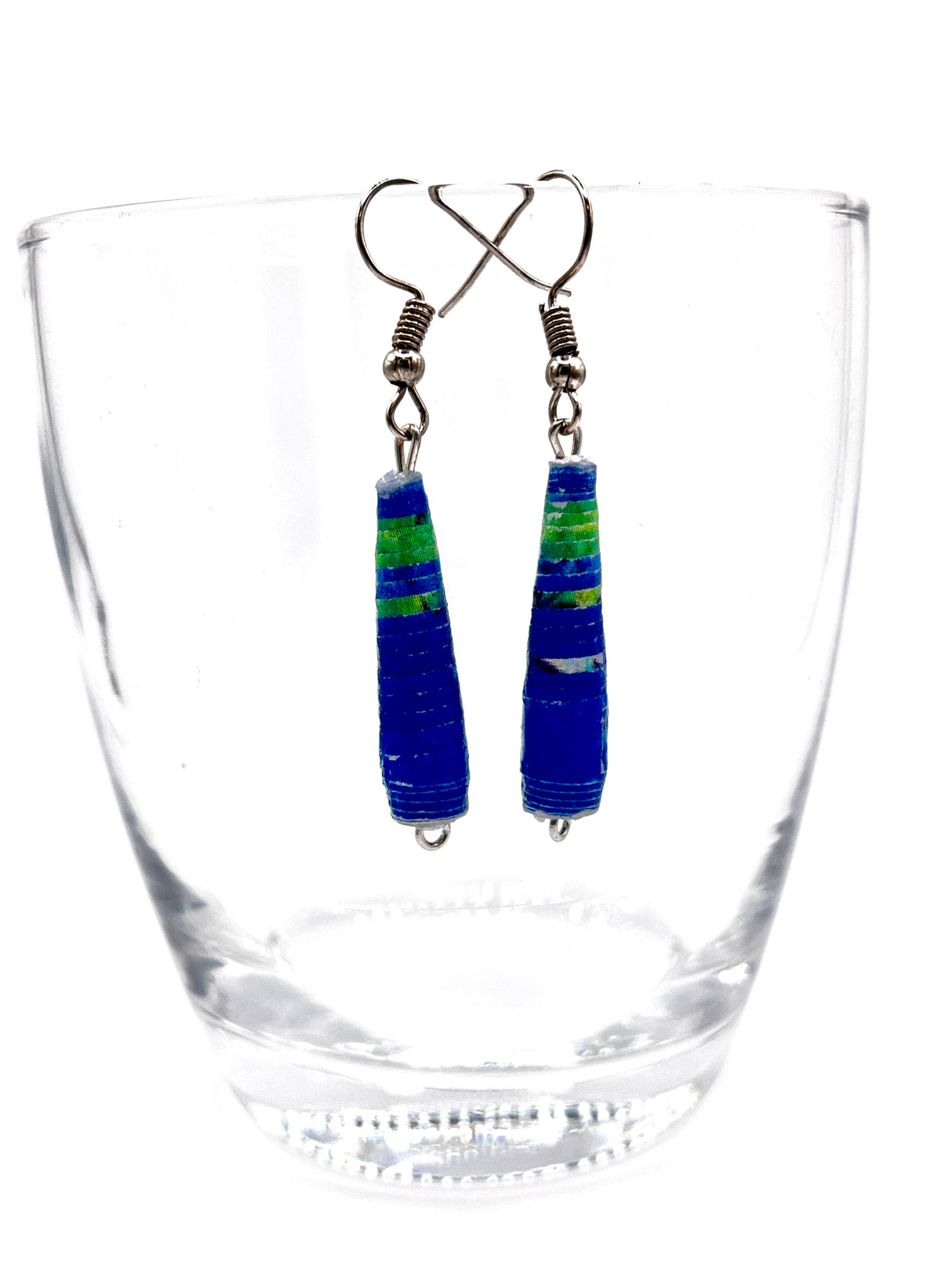 Cone Shaped Paper Bead Earrings