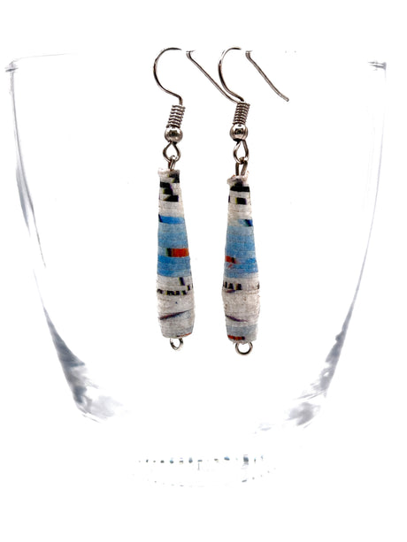 Cone Shaped Paper Bead Earrings