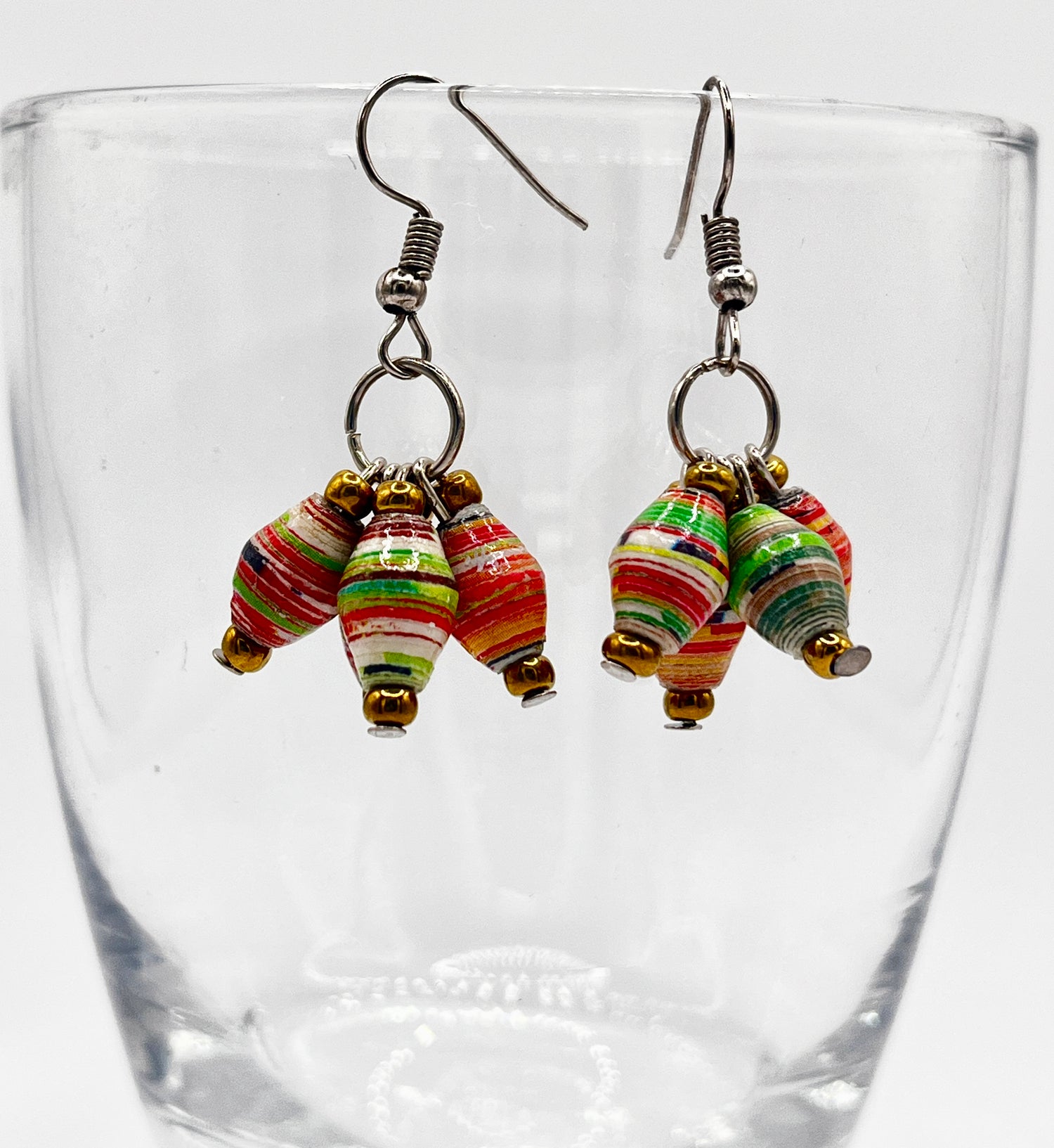 Ekitinisa Paper Bead Earrings