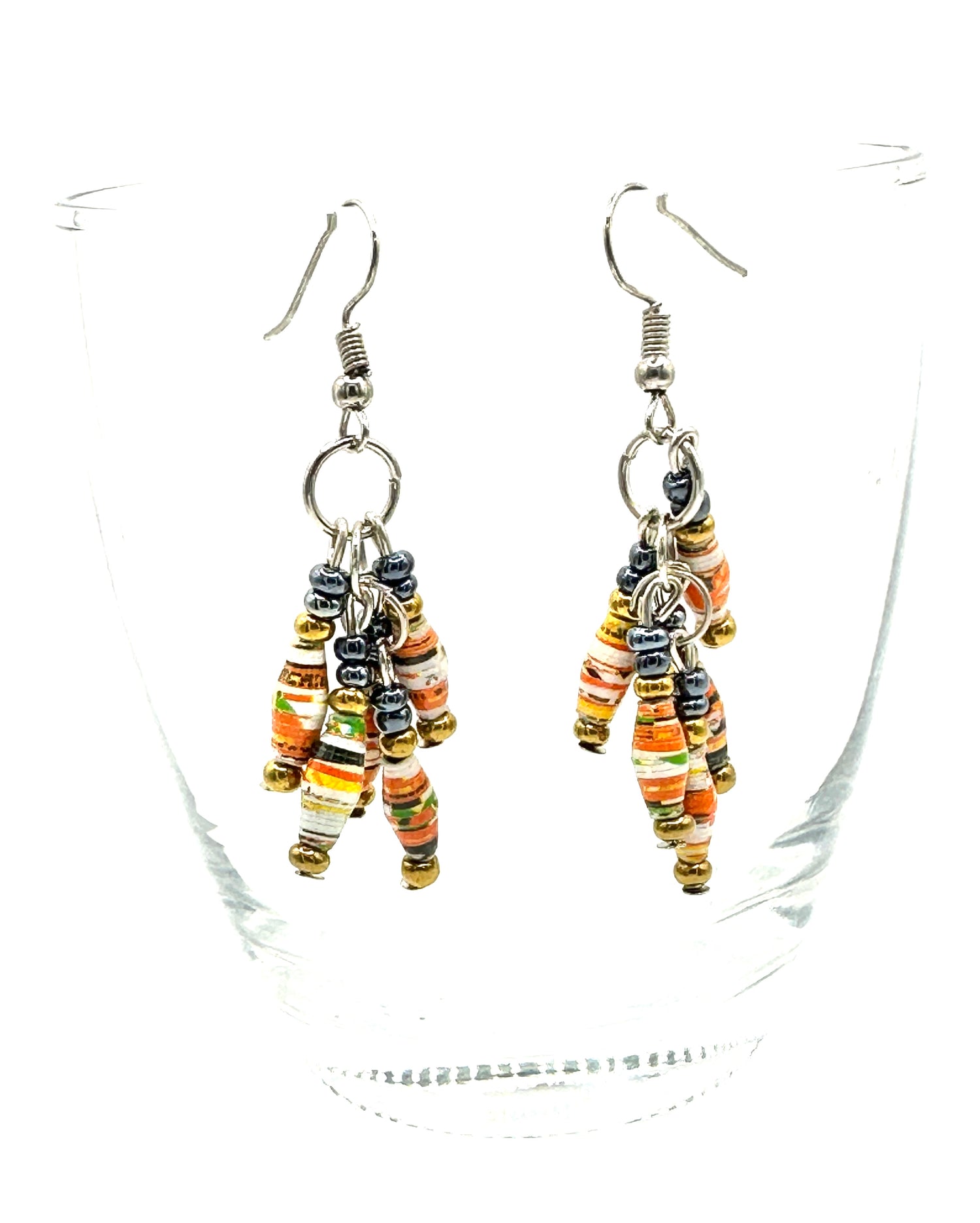 Amaizi Paper Bead Earrings