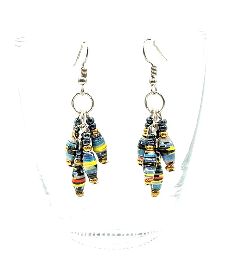 Amaizi Paper Bead Earrings