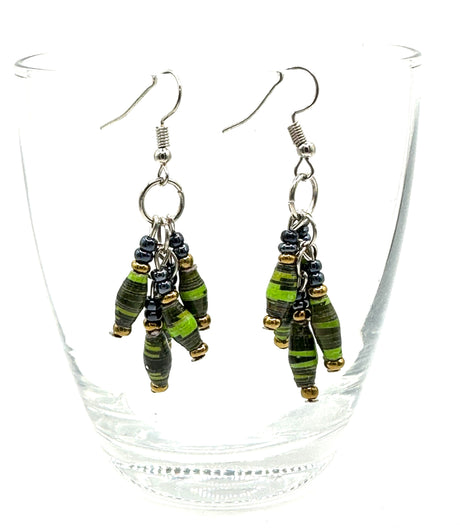 Amaizi Paper Bead Earrings