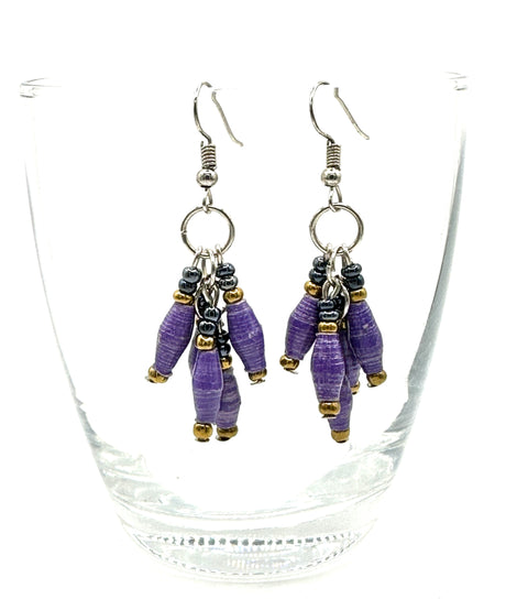 Amaizi Paper Bead Earrings