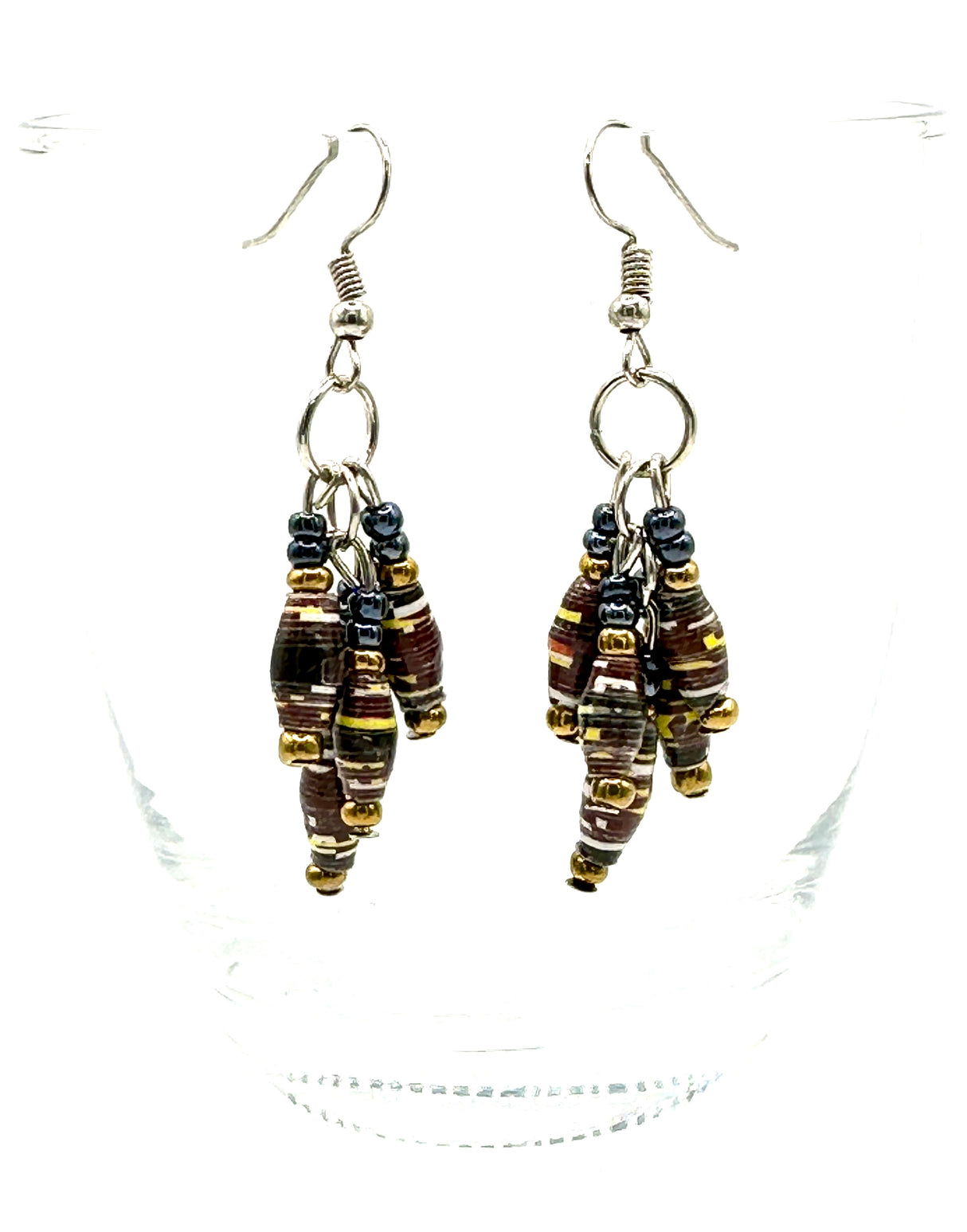 Amaizi Paper Bead Earrings