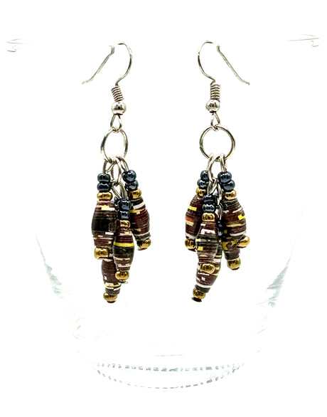 Amaizi Paper Bead Earrings