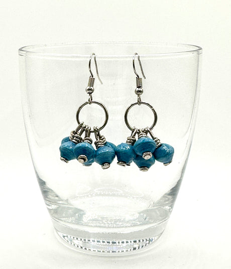 Mukaaga Paper Bead Earrings