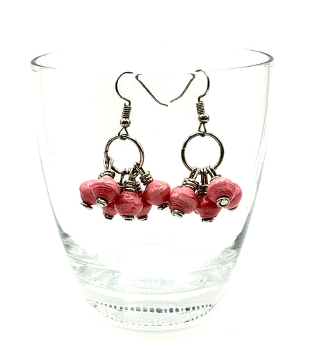 Mukaaga Paper Bead Earrings