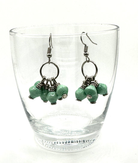 Mukaaga Paper Bead Earrings