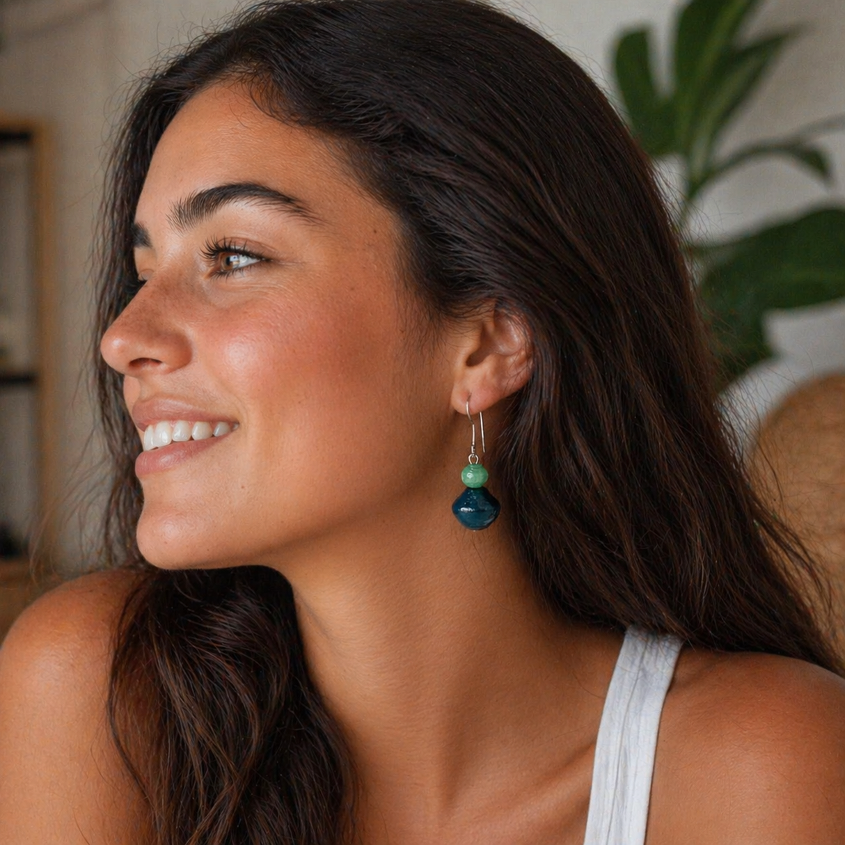 Okutu Paper Bead Earrings