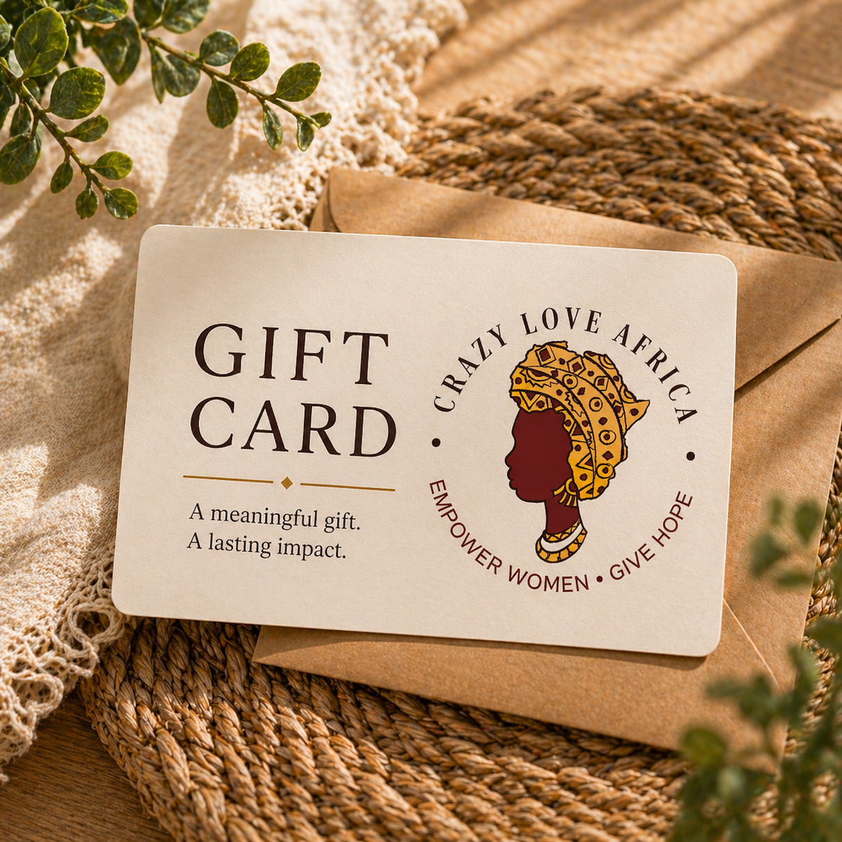 Crazy Love Africa Gift Card