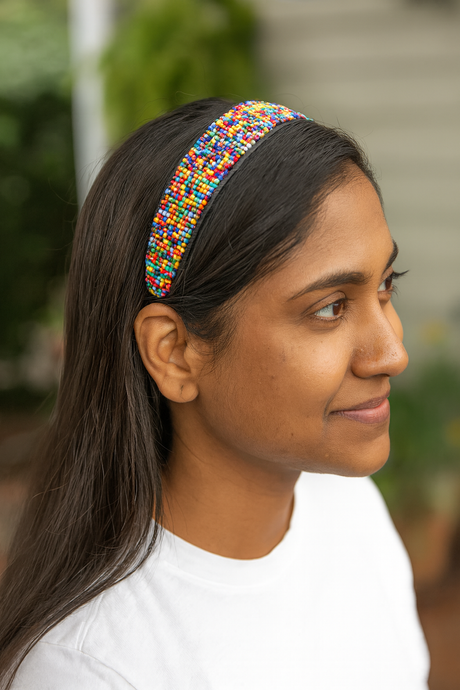African Beaded Headband