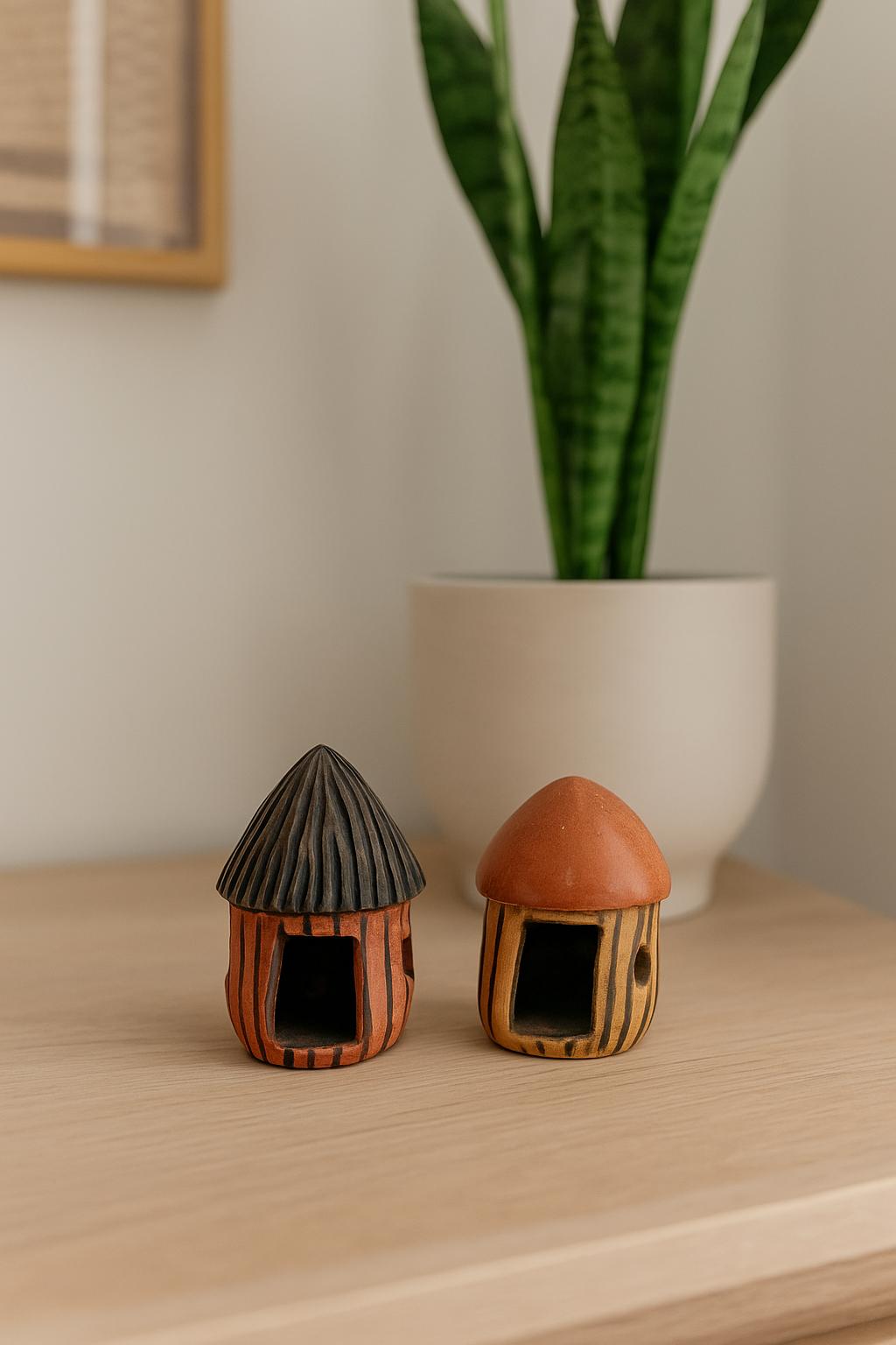 African Hut Ornaments