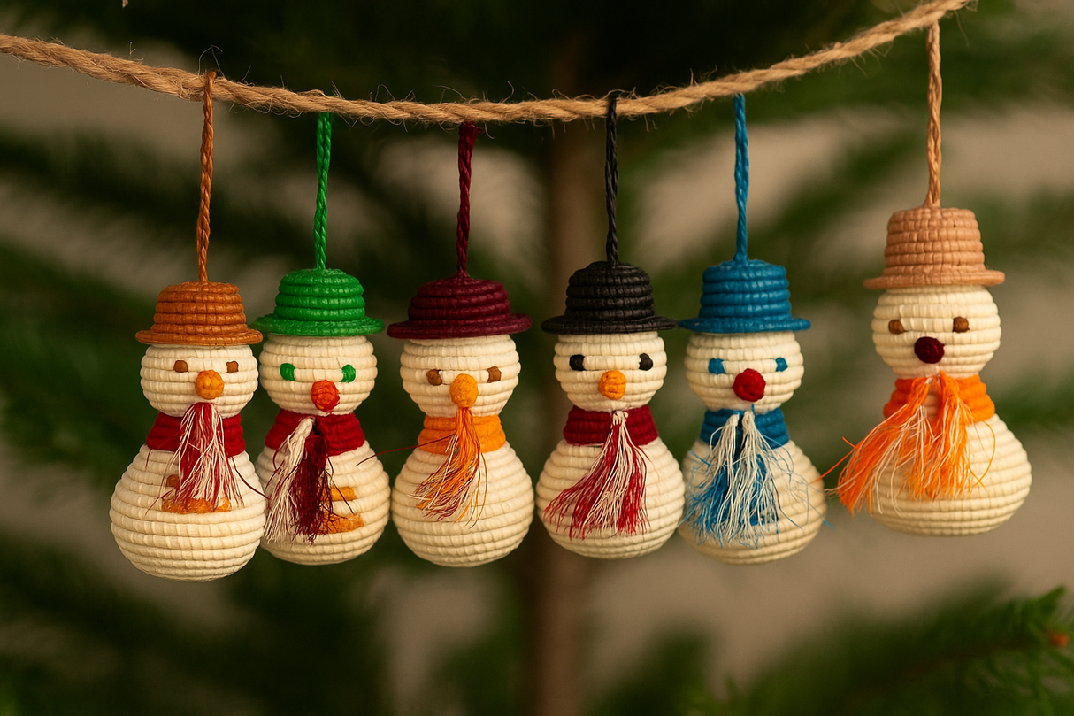 African Snowperson Ornament