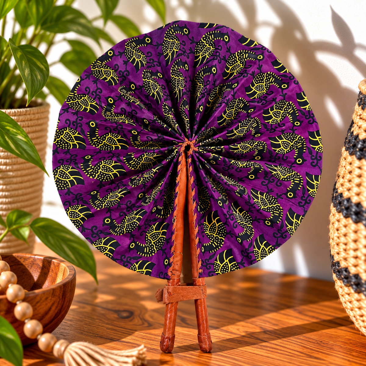 African Fabric Fan
