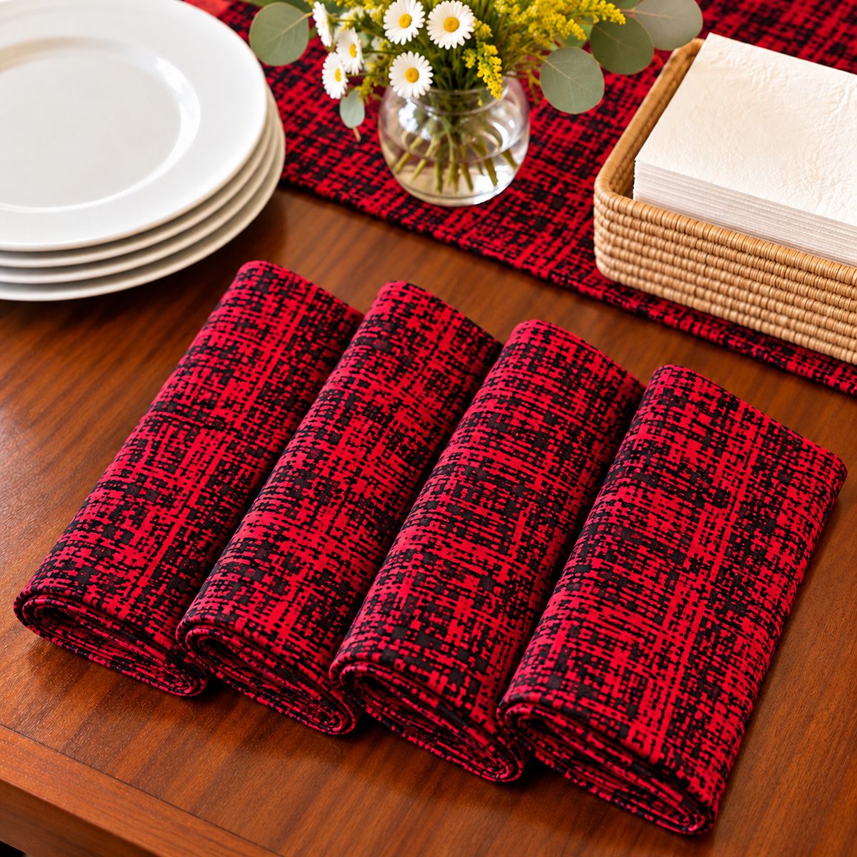 Tooro African Print Cloth Napkins