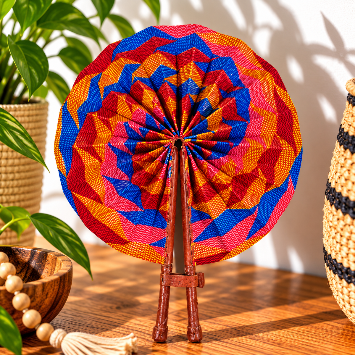 African Fabric Fan
