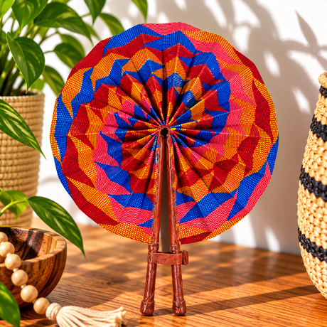 African Fabric Fan