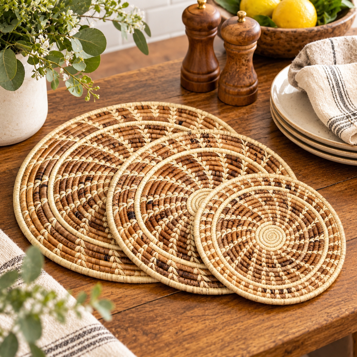 Banana Fiber Trivet Set