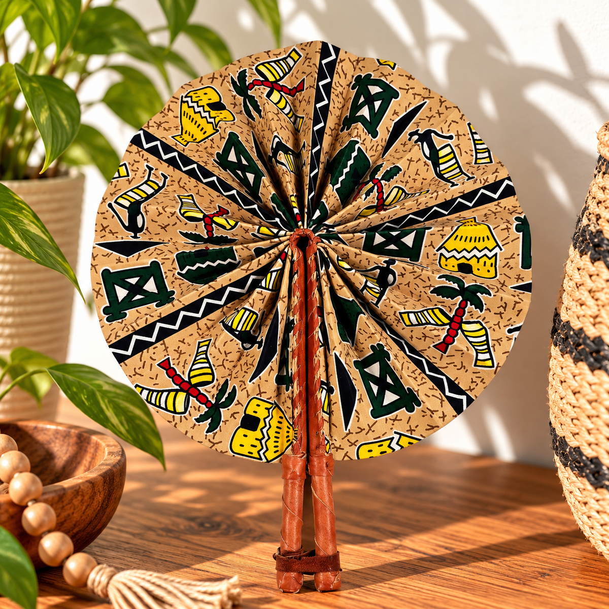 African Fabric Fan