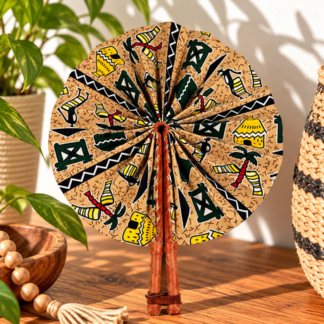 African Fabric Fan